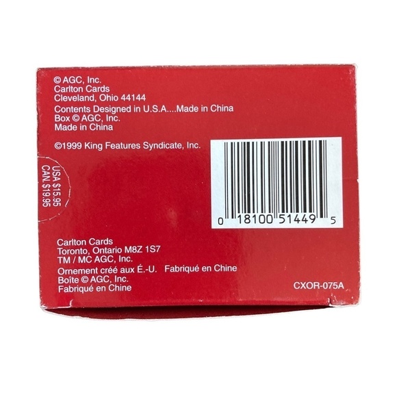 CARLTON Vintage 1999 Comic Blondie "Smooch" Hanging Ornament - Picture 4 of 7